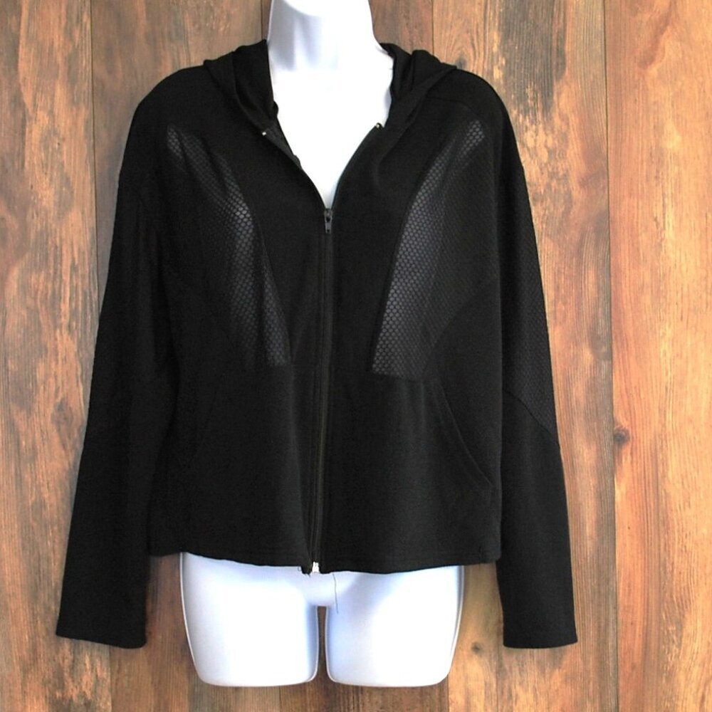 Shein Women's Light Airy Black Mesh Jacket M